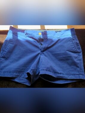 Old Navy Women's Bright Blue Flat-Front Shorts